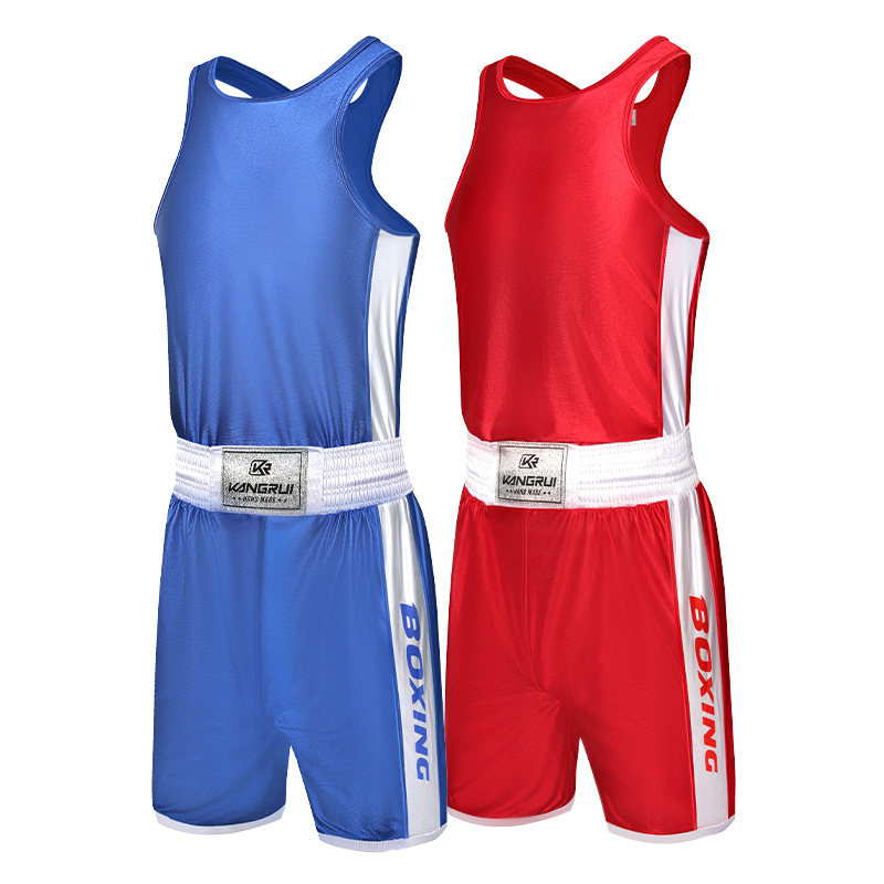 Cross-border Sanda Suit Boxing Suit Muay Thai Suit Men's and Women's Adult Suit Boxing Shorts Boxing suit Martial Arts Suit