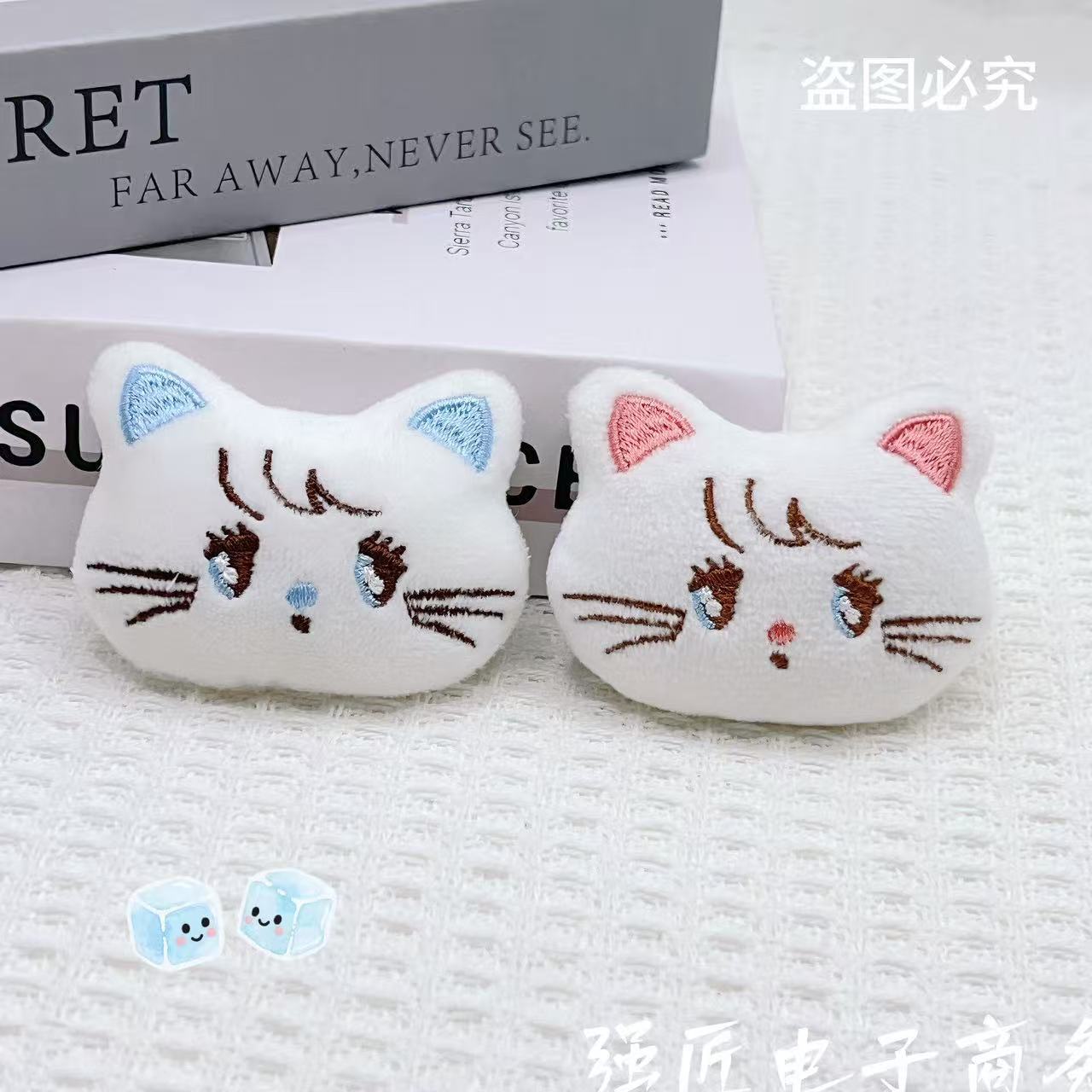 Милый японский стиль, кошка с челкой, мультяшная плюшевая животное, DIY аксессуары, декоративные аксессуары, шляпы, одежда, носки, заколки для волос