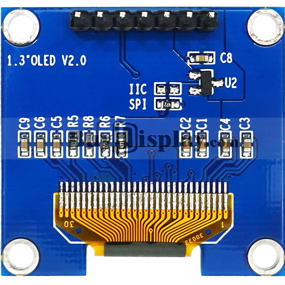 WhIte 1.3InCh OLED Module 3/4 LIne SPI and I2C SerIal Port for Arduino and Tree Mold