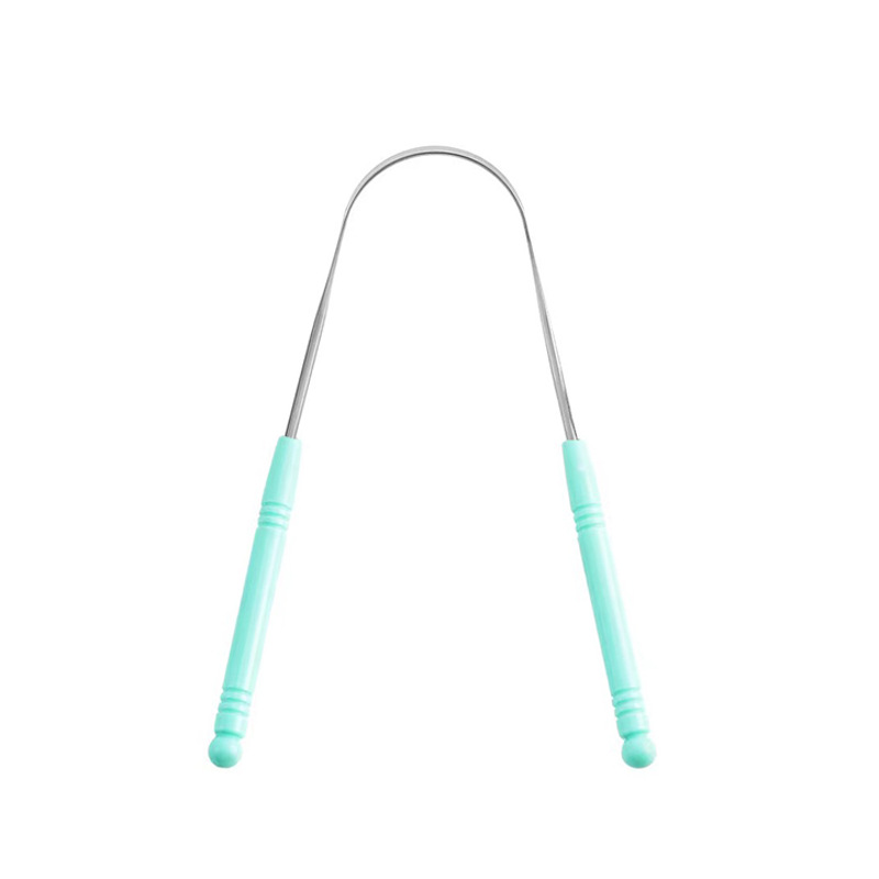 Stainless Steel Tongue Scraper U-Shaped Tongue Scraper Tongue Coating Gel Cleaner Tongue Coating Brush Tongue Scraper Oral Cleaning Tool