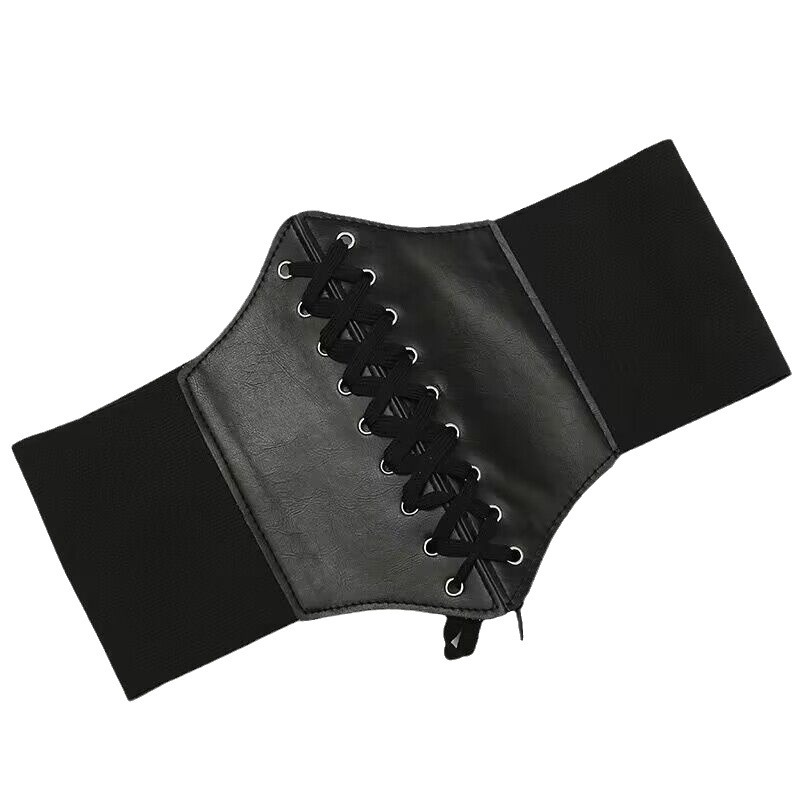 Women's Ultra-Wide Fashion Waist Belt Korean Style Court-Style Decorative Elastic Wide Belt in Stock Manufacturer