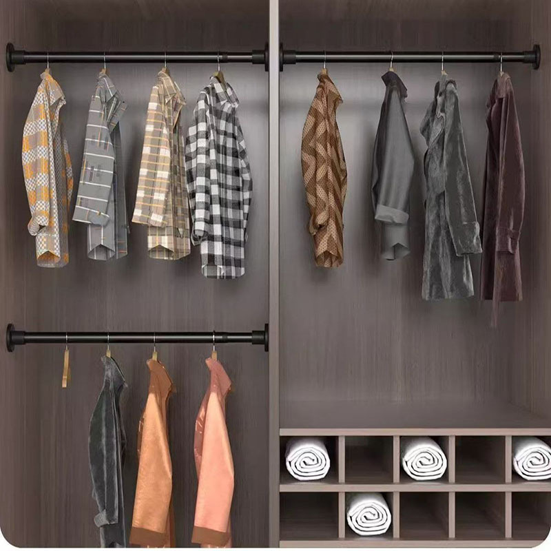 Telescopic Rod, Punch-Free Curtain Rod, Shower Curtain Rod, Door Curtain Rod, Balcony Clothes Drying Rod, Clothes Hanging Rod, Towel Rod, Bedroom Support Rod