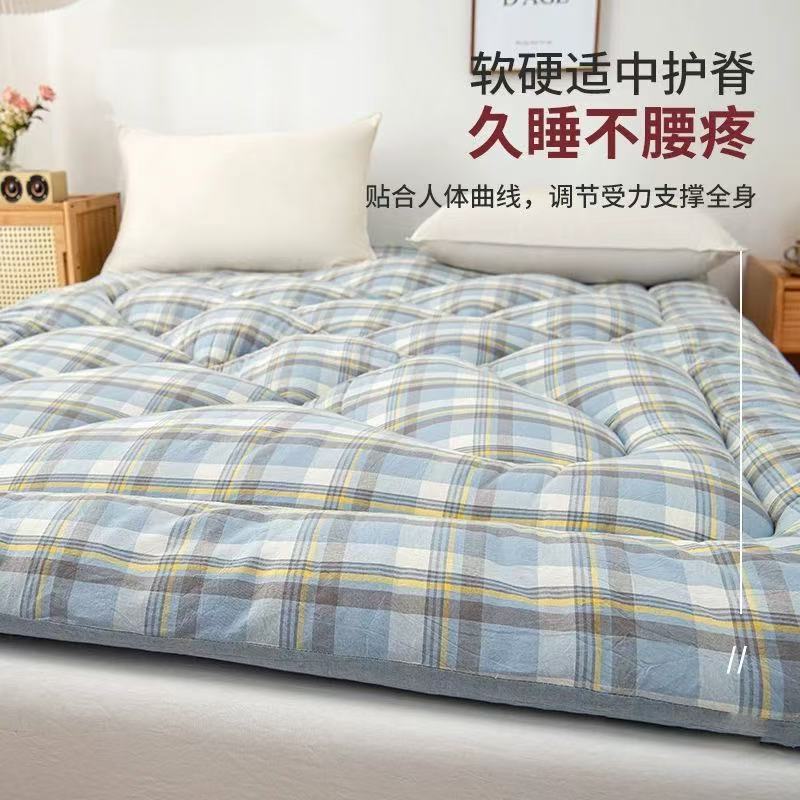 Fiber Mattress Soft Cushion Home Double Bed Thickened Mattress Quilt Bed Mattress Foldableing Student Dormitory Single Person
