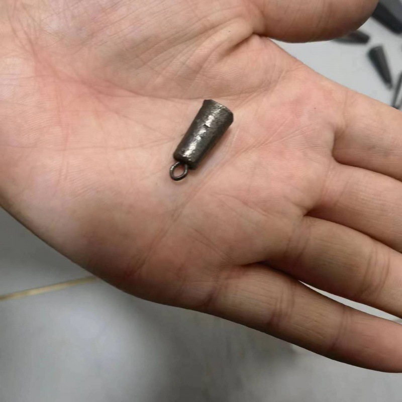 Iron Sinker Water Drop Counterweight Iron Sinker Eco-Friendly Fishing Light Lead Sinker Fishing Sea Rod with Six Rings for Long-Distance Casting Fishing