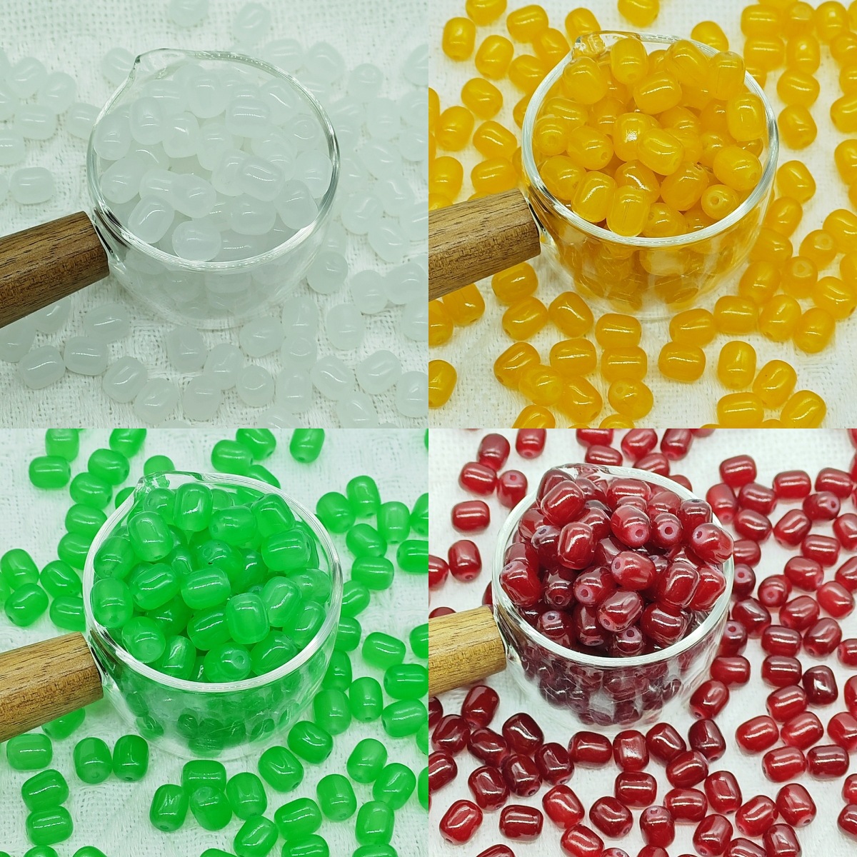 10mm jujube beads oval smooth imitation jade cylindrical beads loose beads handmade diy jewelry clothing accessories glazed beads