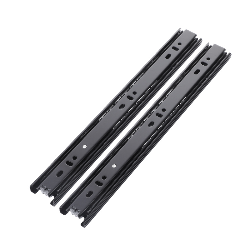 Manufacturers supply 3508 three-section steel ball slide multi-specification furniture drawer Mute Slide Cabinet ball track