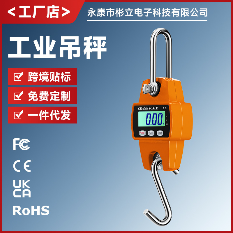 Кросс-Бордер Горячая продажа 300кг Крючковые весы Промышленные весы для крана 500кг Цифровые весы