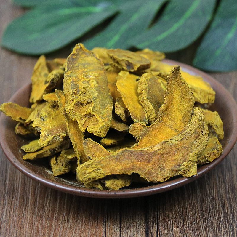Authentic New Chinese Herbal Medicine Turmeric Slices, Dried Natural 500g, Natural Selected Turmeric Slices Powder, Sulfur-Free Chinese Herbal Medicine