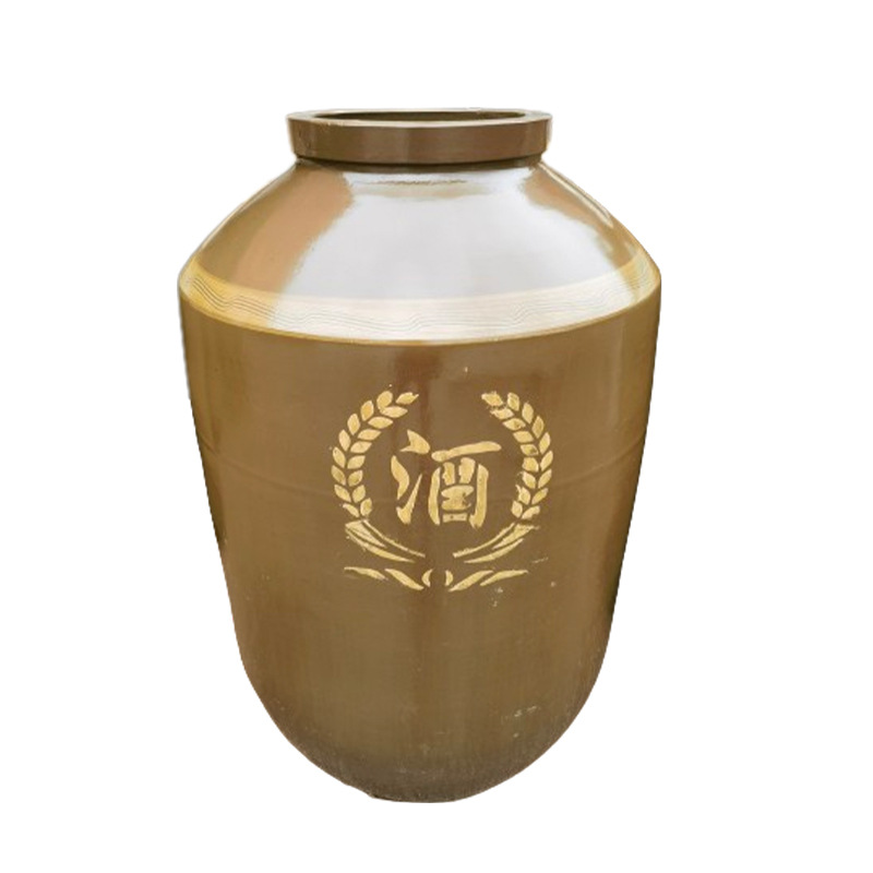 [250kg Wine Jar, 250kg] Wholesale Large Earthenware Wine Jar Ceramic Fermentation Tank Water Tank Vinegar Tank Sauce Tank Sunbathing