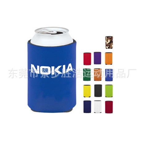 Manufacturer Produces Diving Material Pure Color Cup Sleeve 330ml Black White Neoprenen Beer Cola Cup Sleeve