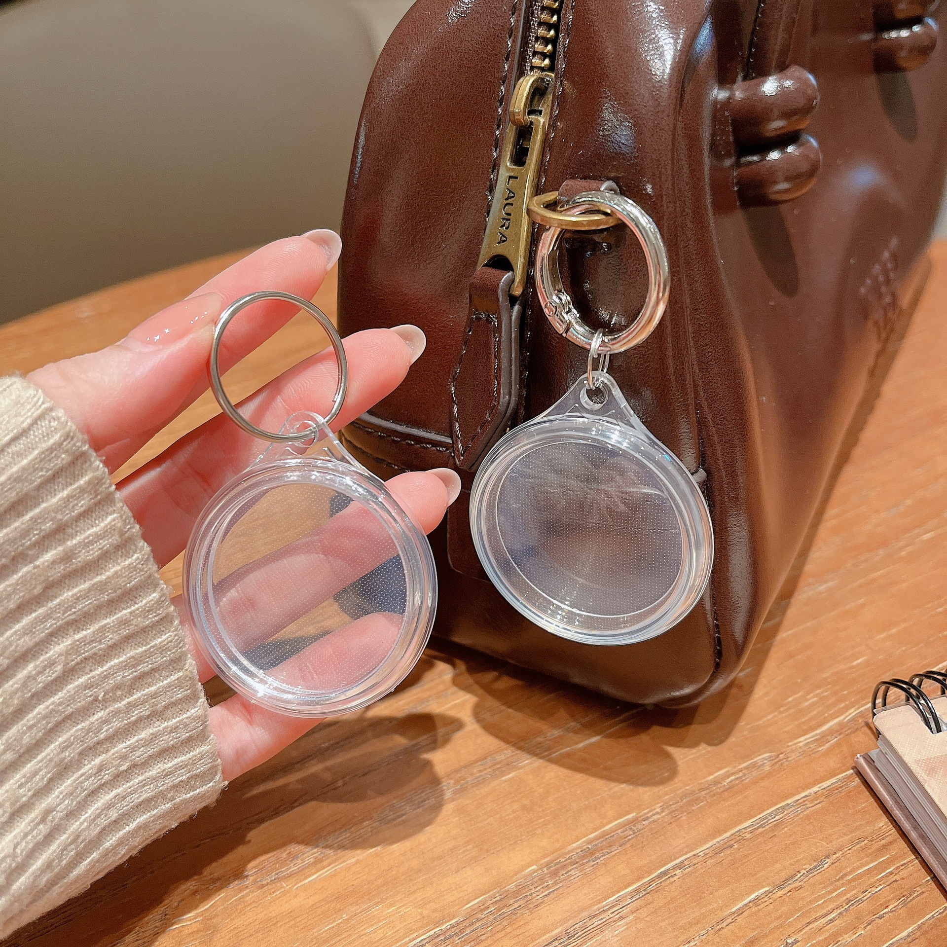 Multifunctional Keychain Elevator Card Protective Cover Pet Luggage Anti-Lost Transparent Protective Cover Door Card Anti-Drop Protective Case