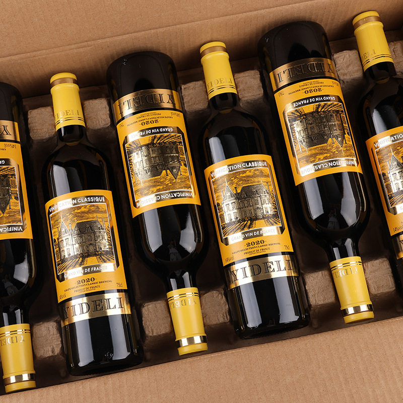 France imported red wine wholesale 14 degrees dry red wine agent merchants manufacturers a gift red wine