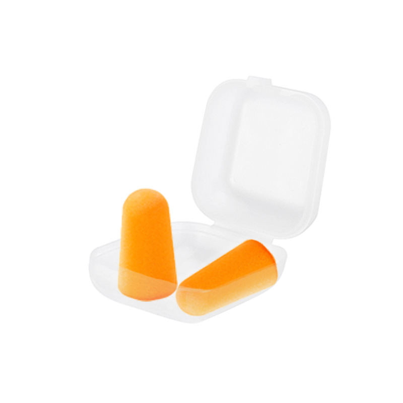 Printable logo multi-color optional square boxed sound insulation earplugs noise reduction sleeping noise prevention sponge earplugs A30M