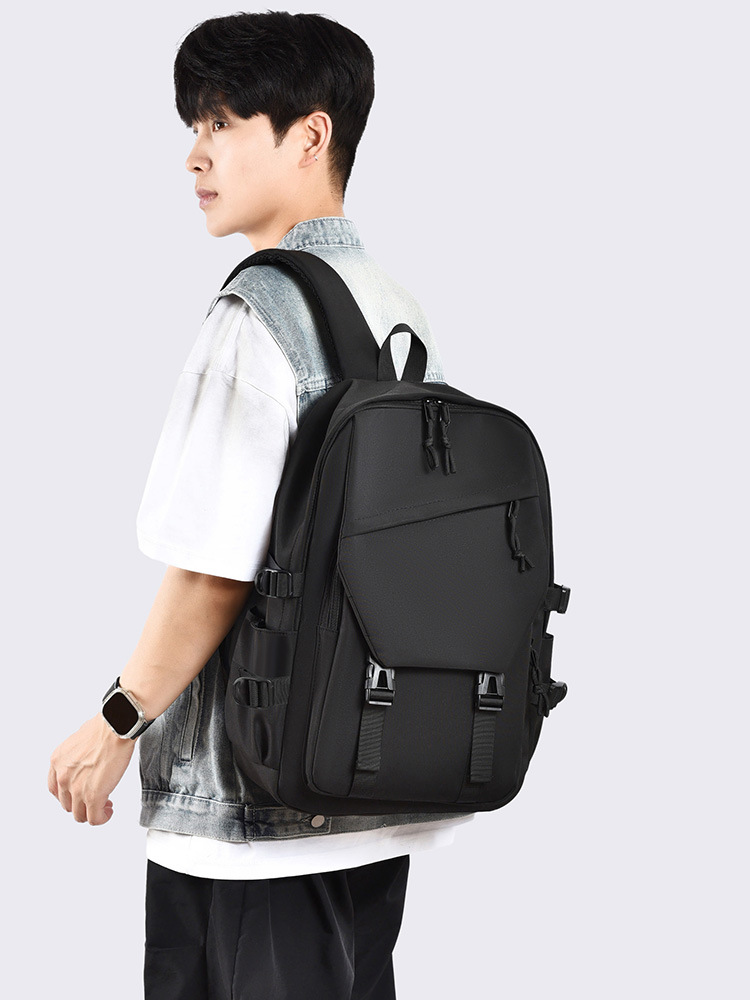 Cross-Border Schoolbags for Junior High School Boys, New Casual Travel Backpacks, High School College Students, Female Large-Capacity Computer Backpacks
