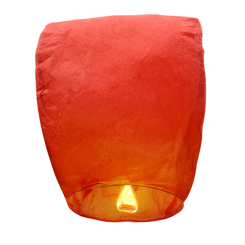 Mid-Autumn Festival Wishing Lanterns with Wax Blocks DIY Couple's Scenic Spot Street Stall Good Quality Thickened Flame-Retardant Material Blessing Lanterns
