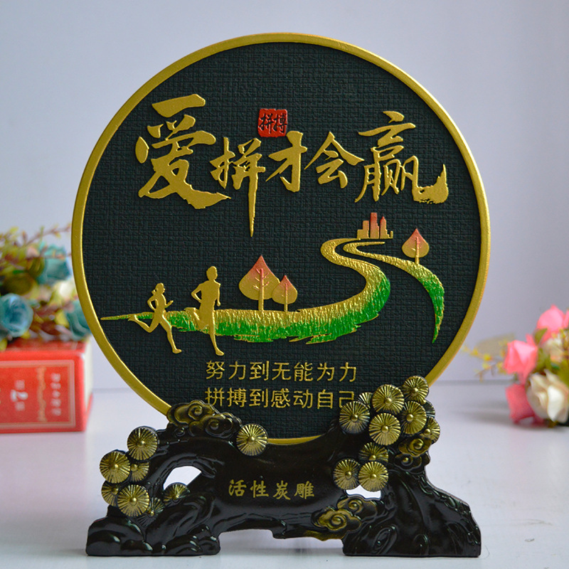 Activated Carbon Carving Crafts New House Living Room Tv Cabinet Wine Cabinet Decoration Entrance Partition Bogu Rack Craft Decoration