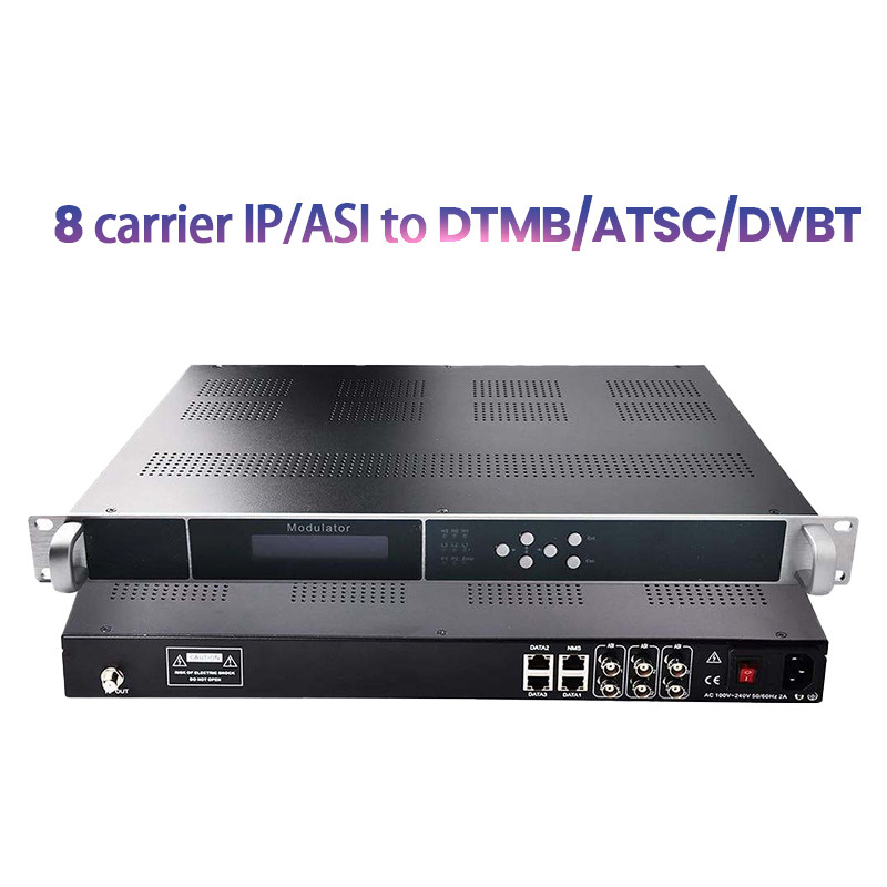 Ip/Asi to Dvbt Digital Tv Headend Modulator 8Ch 16Ch 24Ch Isdbt Dvbc