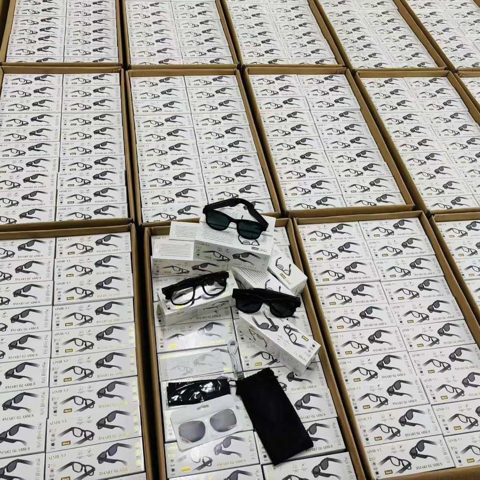 Sunglasses, Sunglasses, Fashionable Smart Glasses, Ai Bluetooth Call, Music, Remote Control, Photo Taking, Hong Kong Style Street Photography, Outdoor V3