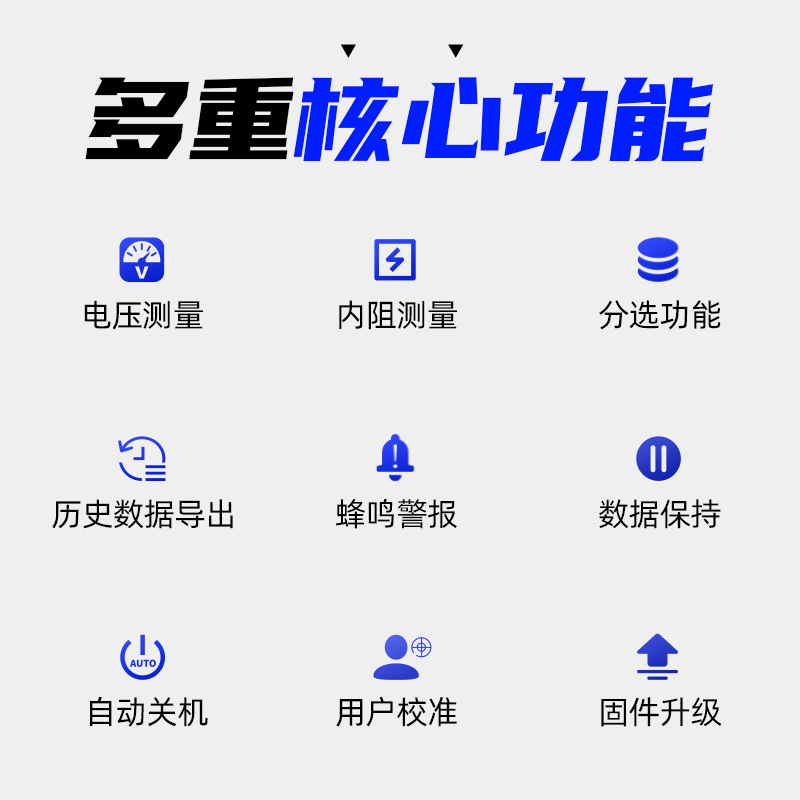 Fnirsi Hrm-10 Lithium Battery Internal Resistance Meter Voltage Resistance Measuring Instrument 18650 Battery Internal Resistance Detection