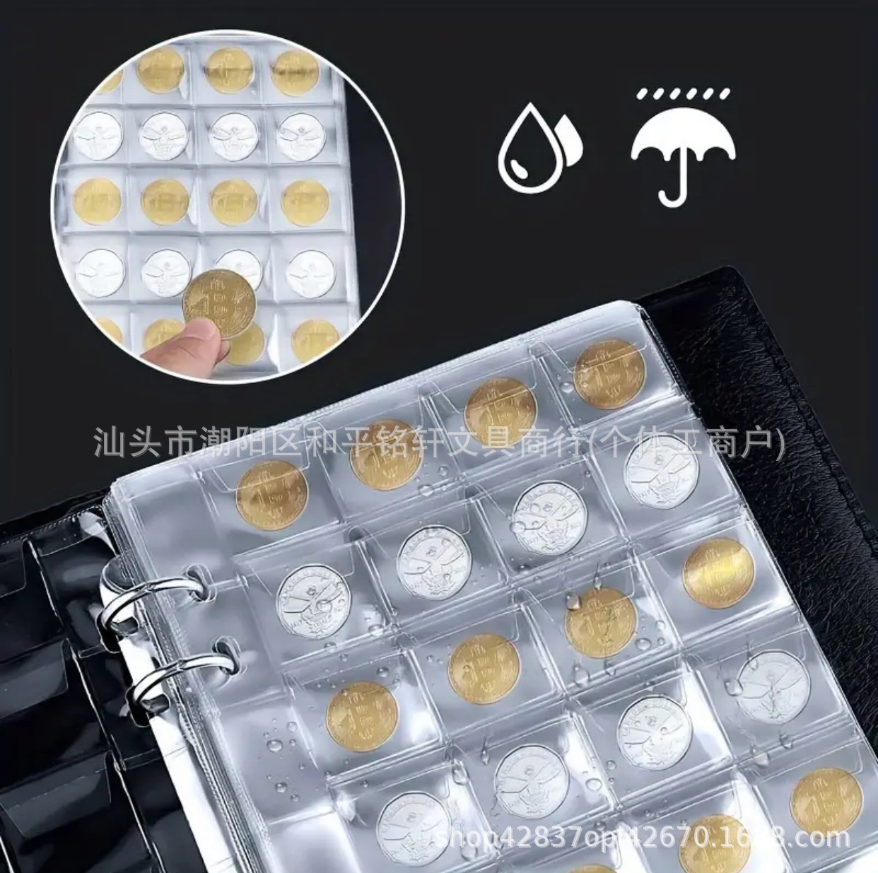 Cross-border Direct Supply 240-grid Coin Loose-leaf Book Commemorative Coin Collection Book Silver Dollar Protection Book Coin Medal Collection Book