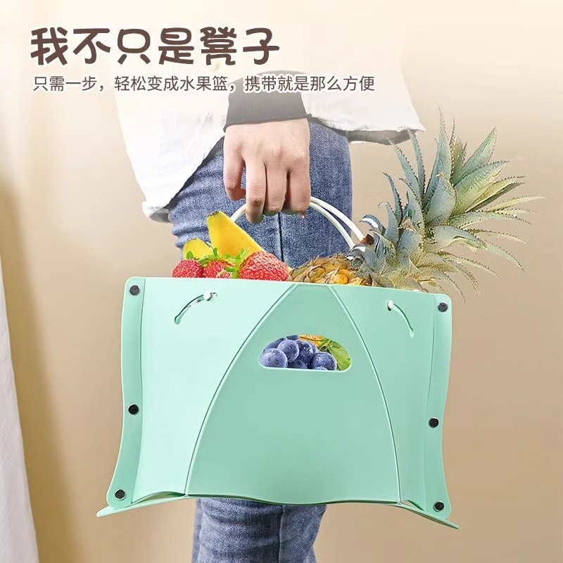 Card Folding Stool with Lanyard, Foldable, Outdoor, Stowable, Camping, Fishing, Multifunctional, Portable Hand-Held Basket Factory