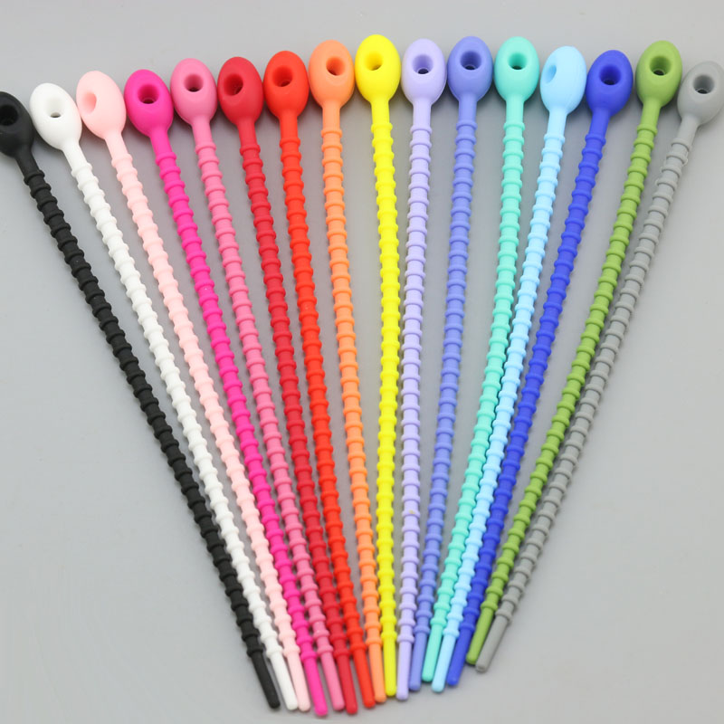 Large 21cm Tadpole Tpr Silicone Multifunctional Tie Bracelet Backpack Decoration Soft Rubber Colorful DIY Supplies Lanyard