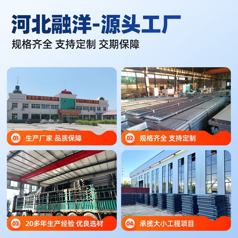 Steel radiator GZ2 central heating carbon steel radiator engineering 5025 household steel two-column radiator manufacturers