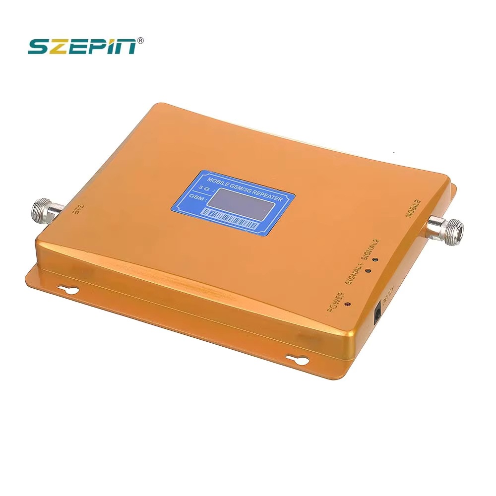 Gold Dual Frequency Display Gsm900 3g2100 2g 3g Mobile Phone Enhanced Reception Amplifier Signal Enhancement