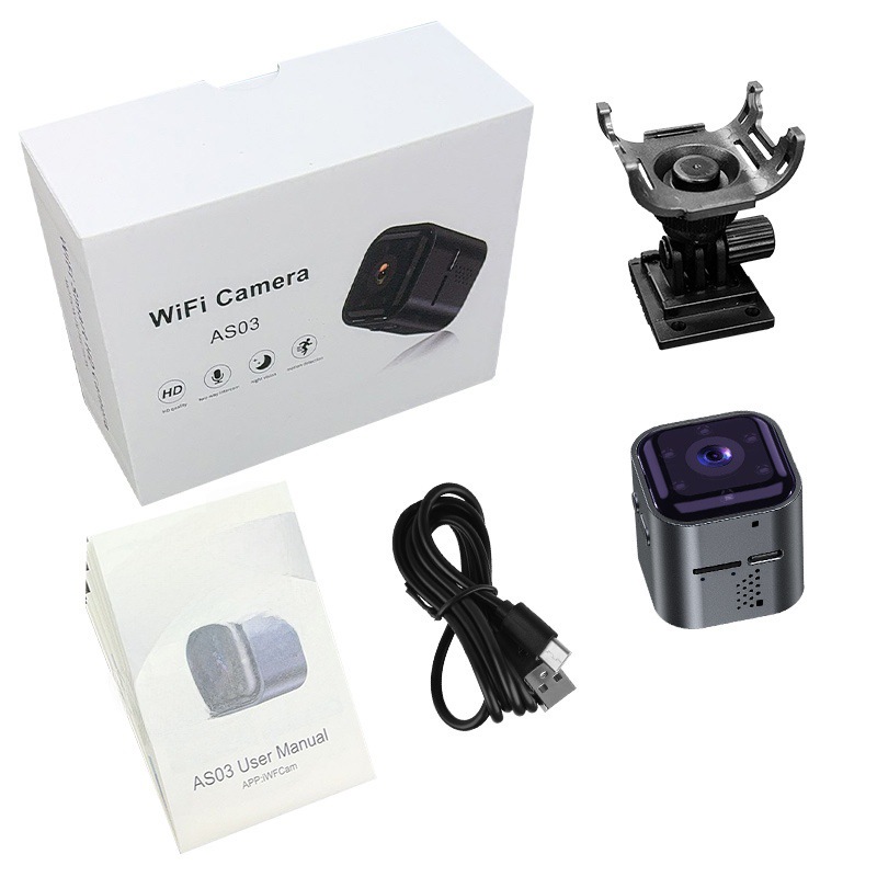 Cross-Border As03 Low-Power Camera Intercom Motion Detection Infrared Night Vision High-Definition 1080Wifi Action Camera