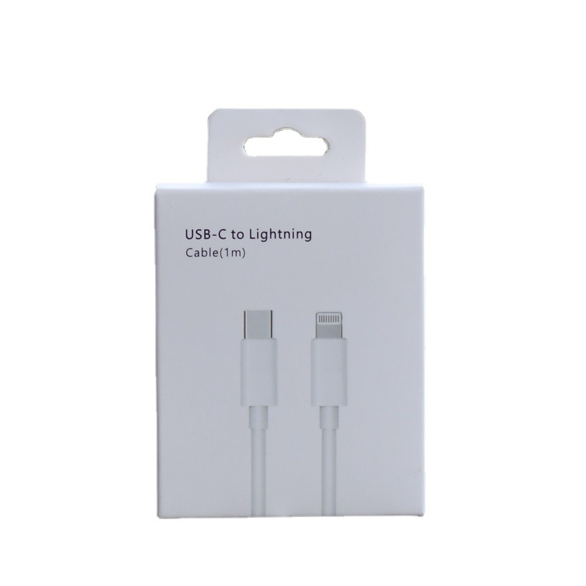 Apple 20W charging head packaging PD fast charging cable box Apple 15 double C data cable box USB charging cable box