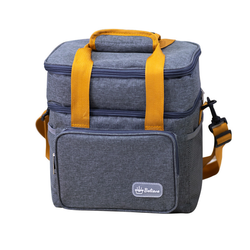 Temu Lunch Bag, Insulated Ice Pack, Single/Double Layer Lunch Bag, Leak-Proof, Portable Insulated Lunch Bag