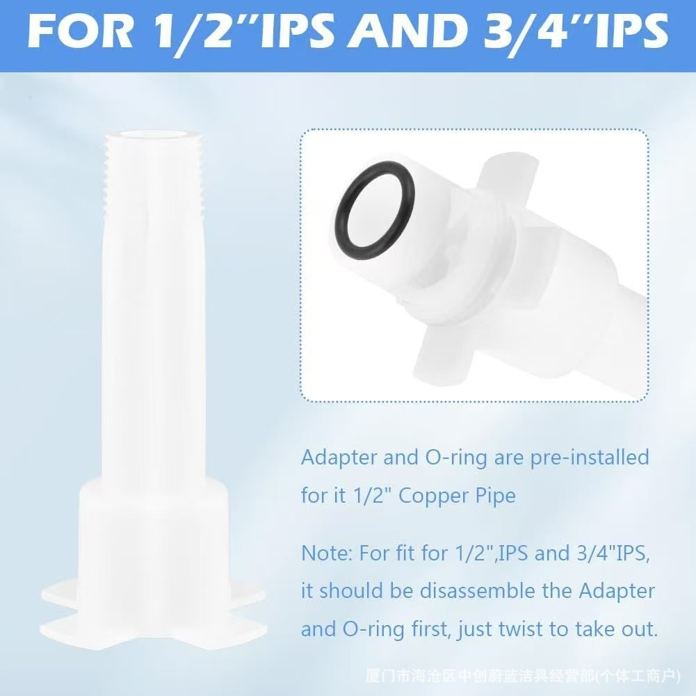 In-Stock 2-Piece Bathroom Bathtub Faucet Diverter Repair Replacement Parts Kit Diverter Valve Stem Water Channel Assembly