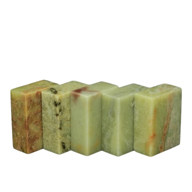 Qingtian stone flat seal 1.5*3*4CM seal stone seal stone original stone carving seal cutting seal a generation of hair