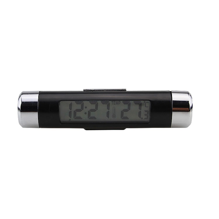 In-car high-precision electronic digital air outlet thermometer time display car timepiece