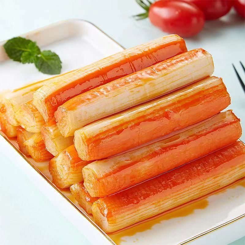 Good fish hand-torn crab sticks 14g * 20 packs of whole boxes wholesale imitation crab foot sticks spicy crab flavor sticks seafood instant snacks