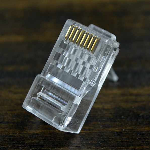 Factory Direct gold-plated RJ45 Crystal Head Six UTP non-shielded Crystal Head CAT5E CAT6 Crystal Head 8P8C