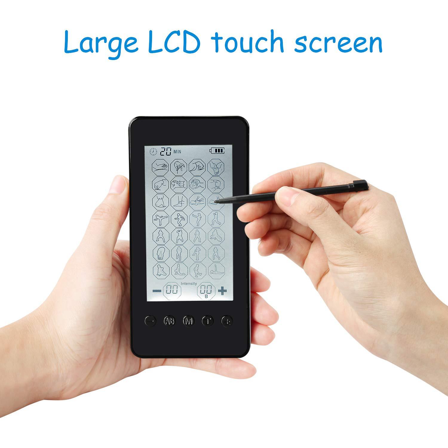 48 режимов TENS EMS массаж DIY низкочастотный инструмент для физиотерапии с сенсорным экраном