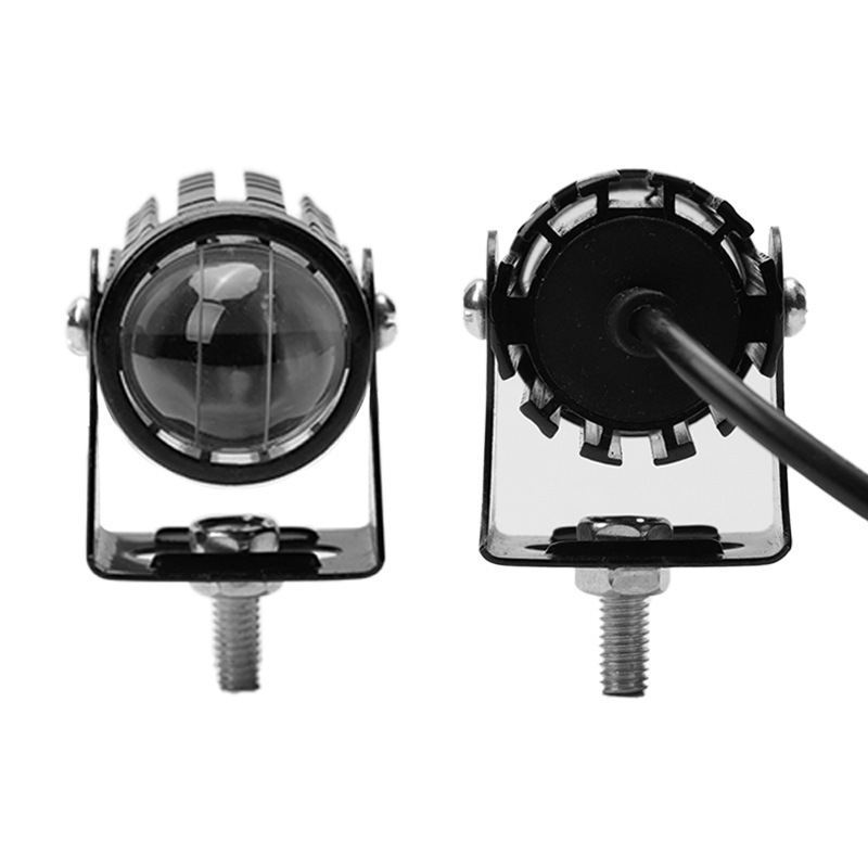 Motorcycle Headlight Manufacturers Supply Waterproof Small Steel Cannon Electric Vehicle Headlights Two-Color Spotlights 8-80V