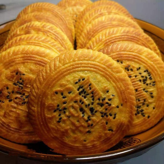 [Luliang Mooncakes] Традиционные полые лунные пирожные, запеченные с голубым углем, старинный вкус, свежеприготовленные и продаваемые, подарки на праздник середины осени, Jinliuqing