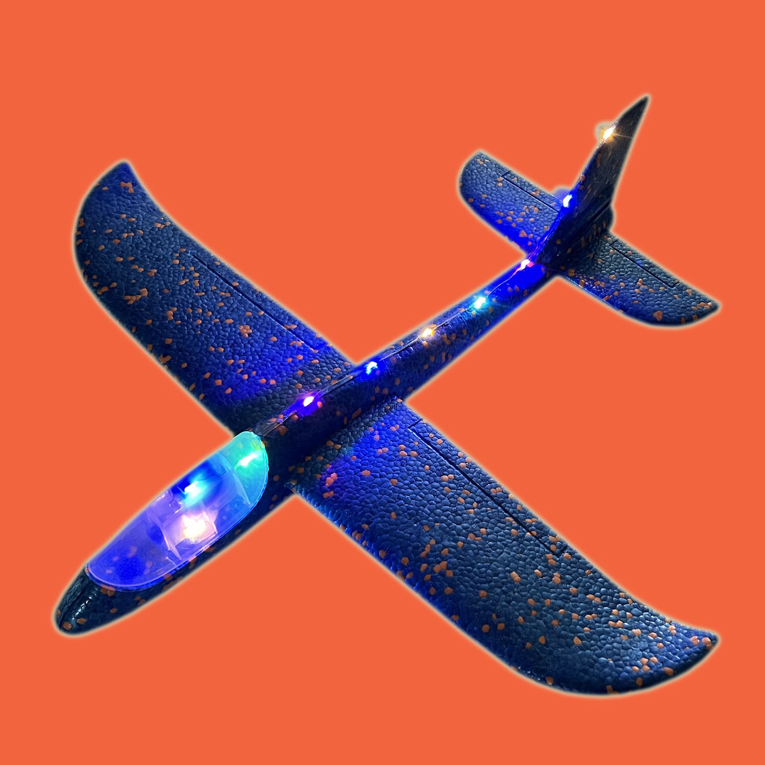 Foam airplane gun luminous toy catapult aircraft gun outdoor personal Children's Holiday diy model small model