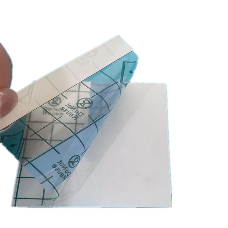 Pu film three-fold stickers waterproof sweat-proof blank stickers acupuncture point stickers navel stickers blank plaster cloth factory direct sales