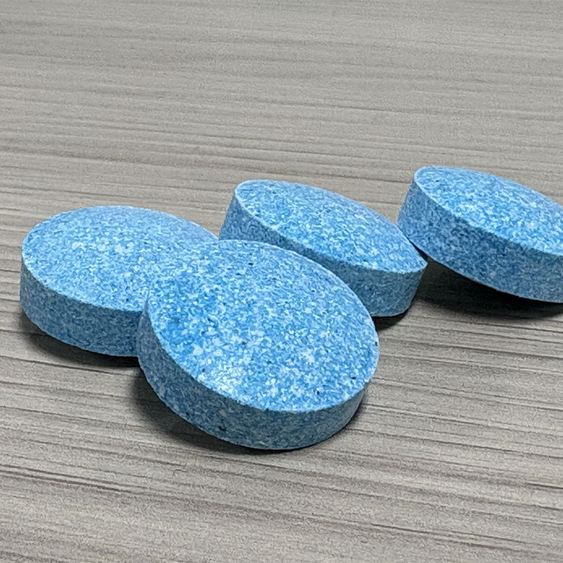 Floor Cleaning Effervescent Tablets Blue Cleaning Tablets Concentrated Solid Floor Degreaser Multi-Effect Floor Floral Fragrance Effervescent Tablets