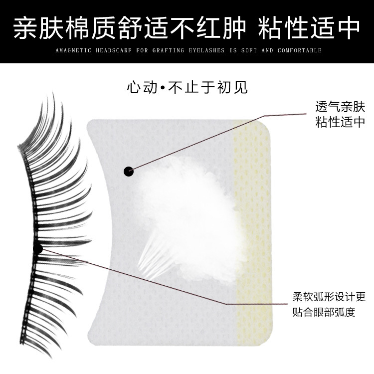 Grafted Eyelashes, Eyelash Removal Cotton, Eyelash Patching Tool, Eyelash Removal Cotton Sheet, Implant False Eye Beauty Eyelash Isolation Patch, Gasket