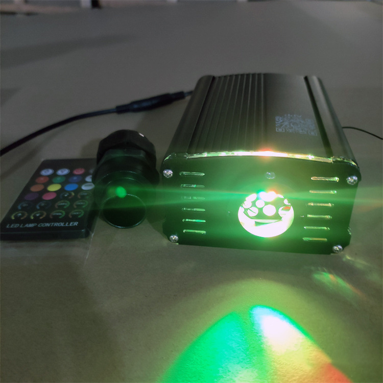 DC12V 18W car top star light RGBW breathing flashing fiber optic machine wireless remote control and mobile phone APP
