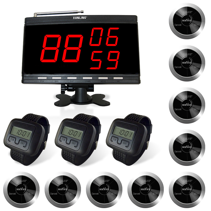 Wireless call receiver restaurant restaurant bar customer call waiter call service system 433 frequency