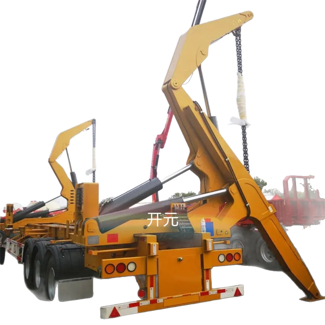 Side-Mounted Container Special Vehicle Side-Mounted Container Semi-Trailer Xcmg Complete Set of Cranes