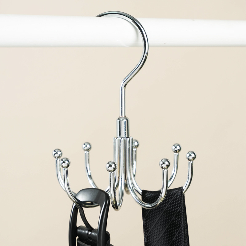 Cross-Border Creativity 360 ° Rotatable Eight-Claw Hook Underwear Suspender Hook Hat Tie Hook Storage Rack