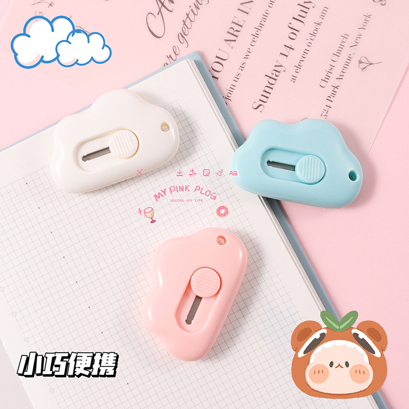 Креативный мультяшный арт-нож, портативный нож для распаковки, мини-нож для офисного резки бумаги