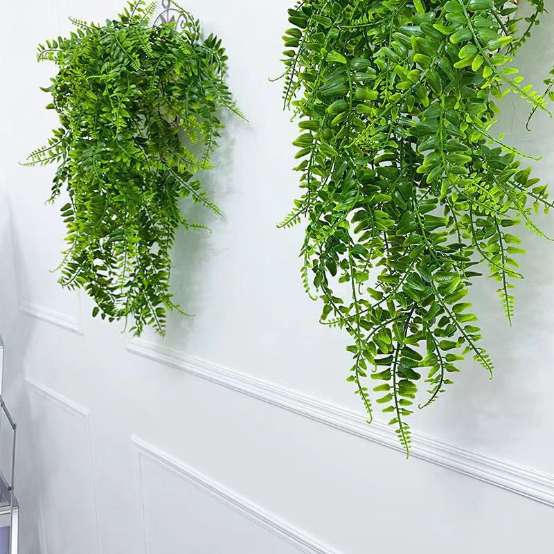 Outdoor Artificial Fern Persian Grass Rattan Artificial Green Plant Persian Wall Hanging Vine Decorative Plant Wall