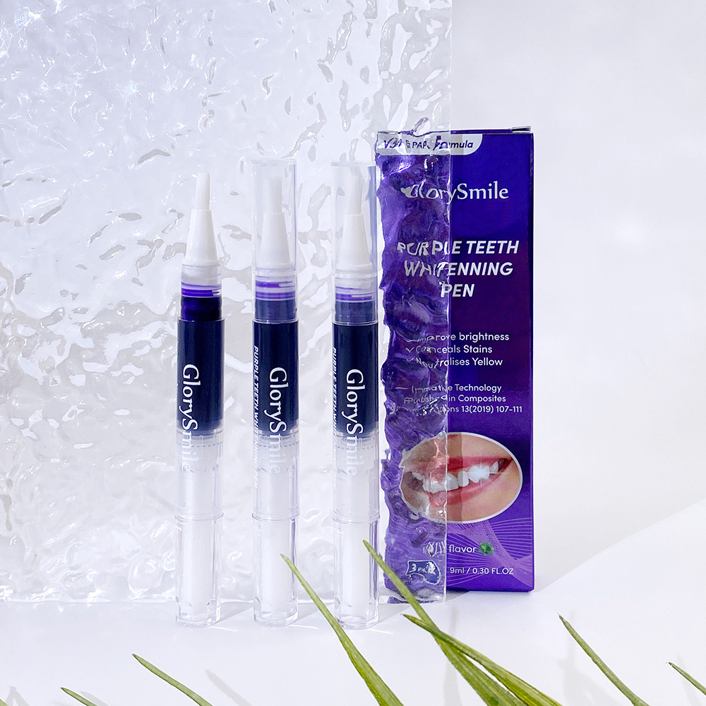 Glory Smile V34 Tooth Pen Teeth Whitening Essence Gourd Tooth Paste Purple Toother Pen